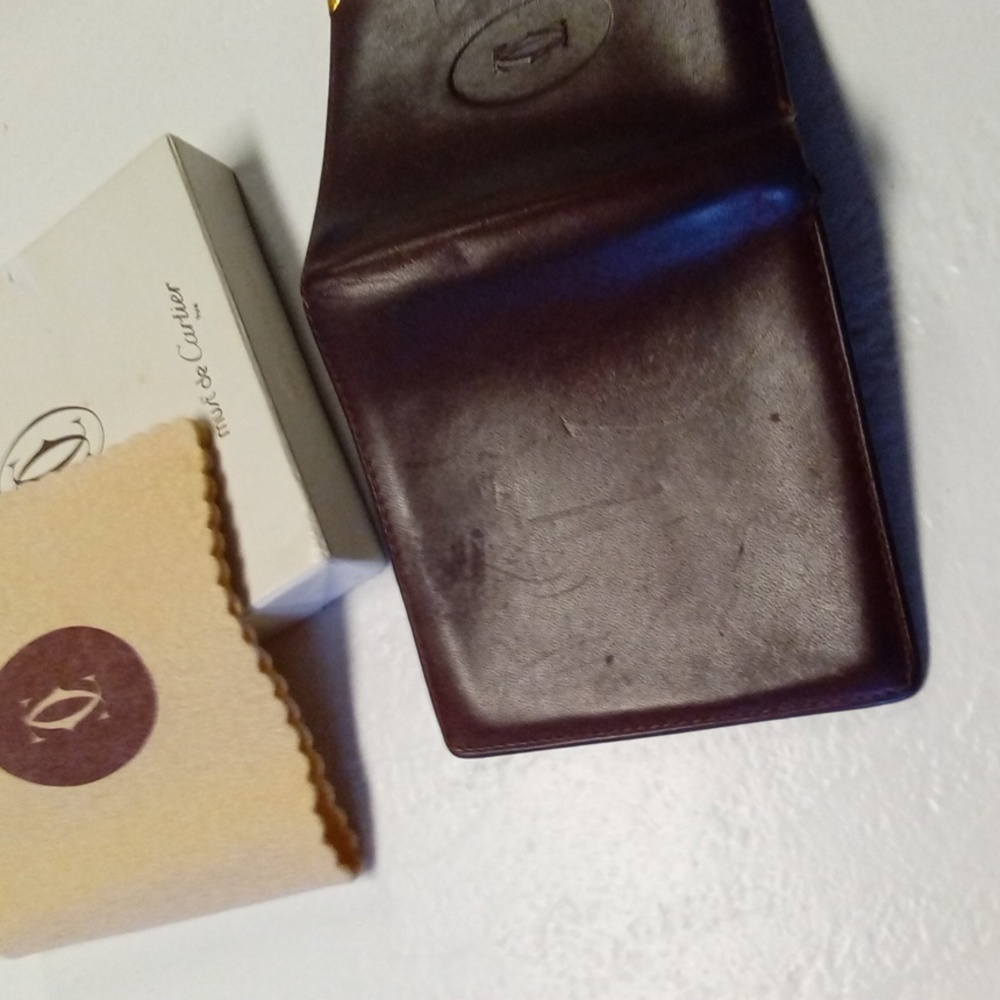 Cartier Must de Cartier Bifold Wallet Gold Corners - Picture 7 of 14